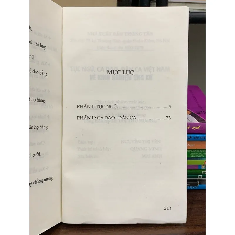 Tục ngữ- ca dao- dân ca Việt Nam về kinh nghiệm ứng xử- Đặng Hà Linh 600788
