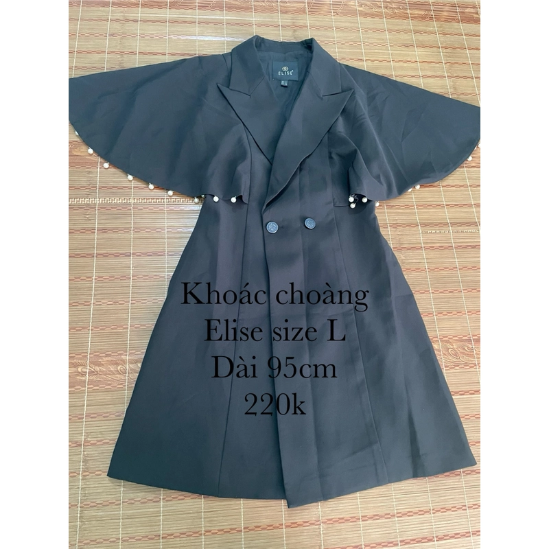 Áo khoác kiểu choàng hãng Elise 453103