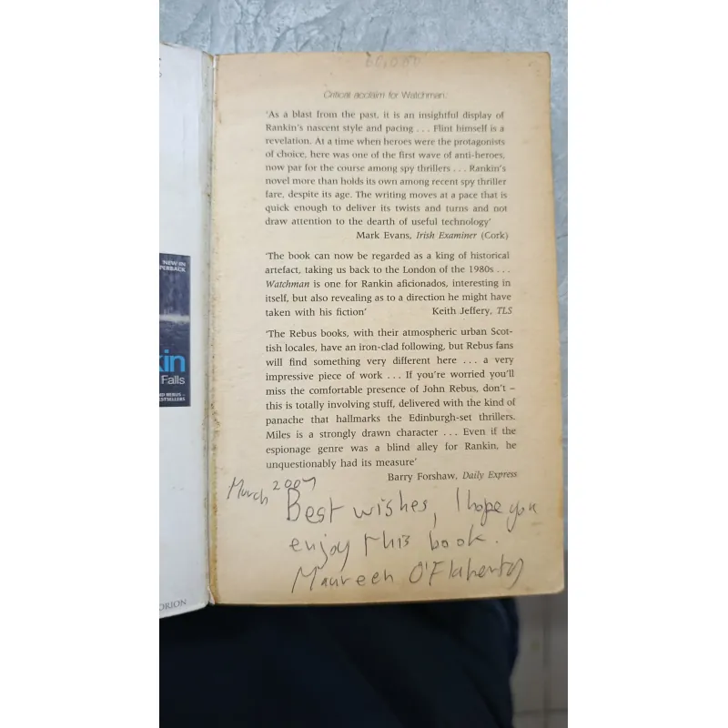 WATCHMAN - IAN RANKIN 791837