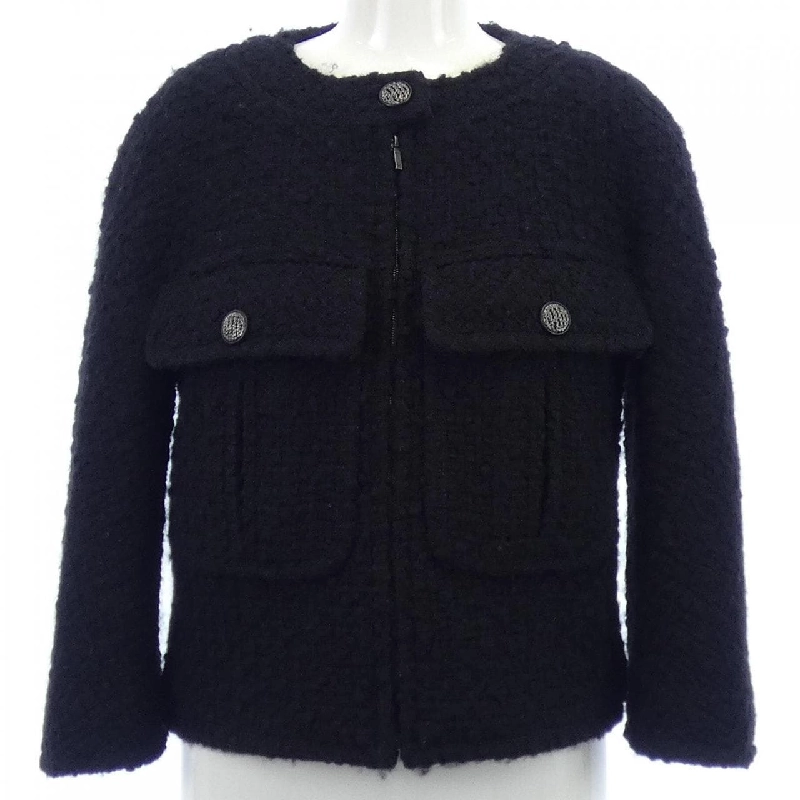 Jacket không cổ CHANEL P46659V28631 631034