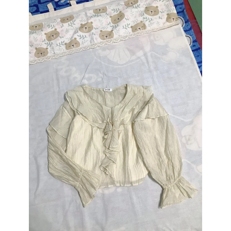 Áo tơ tay bồng dài 499895