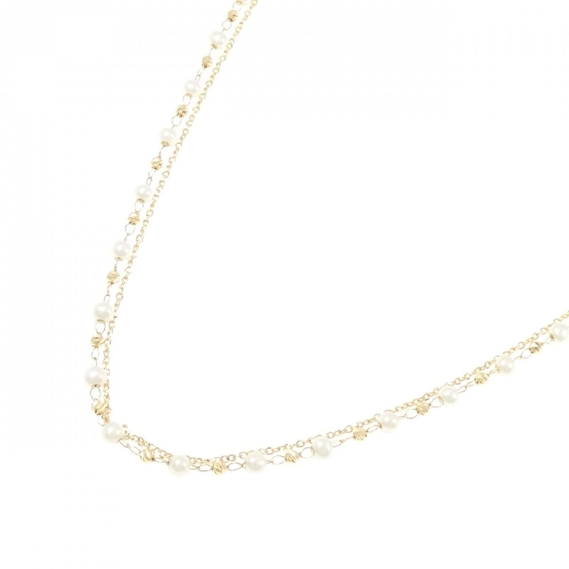 K18YG 2WAY Ngọc trai nước ngọt Dây chuyền - Hàng hiệu Chính hãng 847660