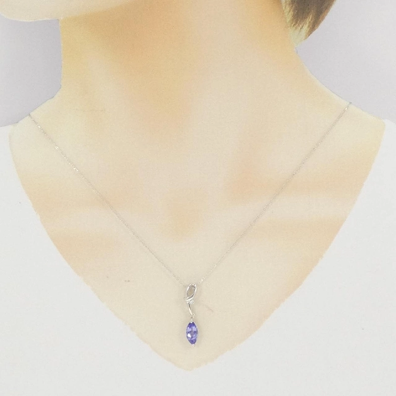 K18WG Mặt dây chuyền Tanzanite 1.33CT - Hàng hiệu Chính hãng 860690