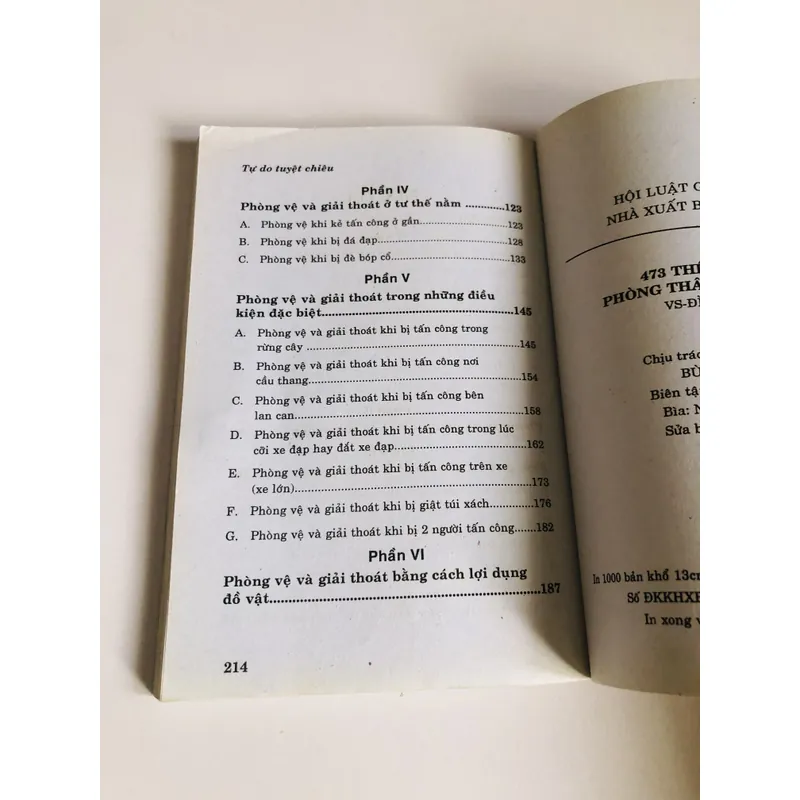 📘 473 THẾ VÕ TỰ DO PHÒNG THÂN – TUYỆT CHIÊU- Võ sư Đình Quang 697873