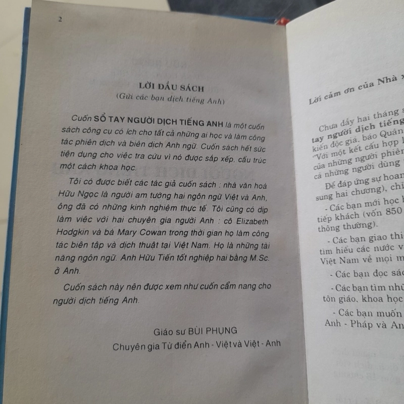 Hữu Ngọc - Sổ tay NGƯỜI DỊCH TIẾNG ANH (khổ 9,5x15,5cm) 367669