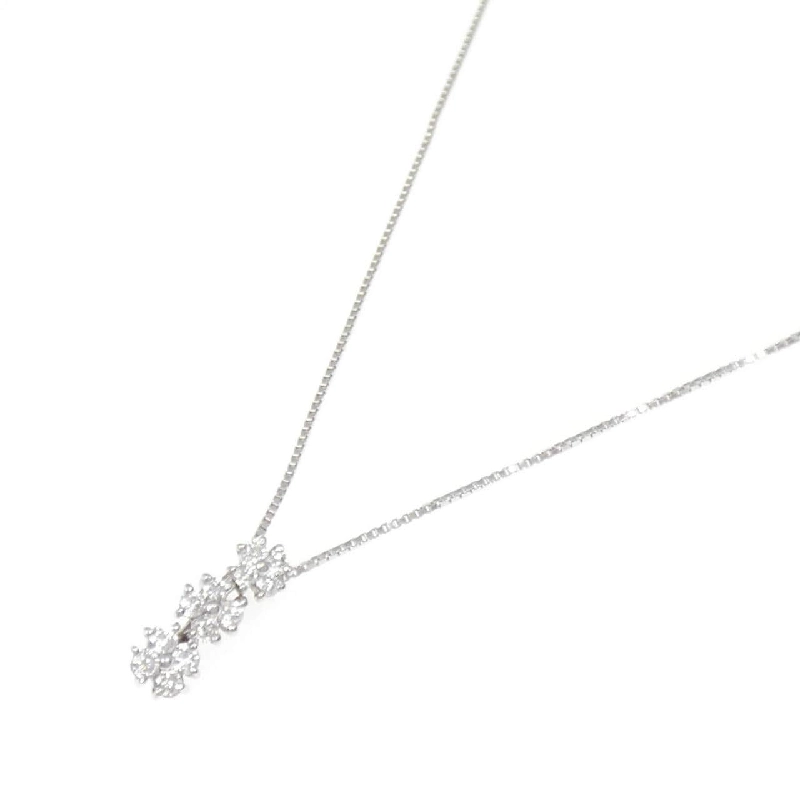 K18WG Hoa Đá Kim Cương Dây Chuyền 0.30CT - Hàng hiệu Chính hãng 863134