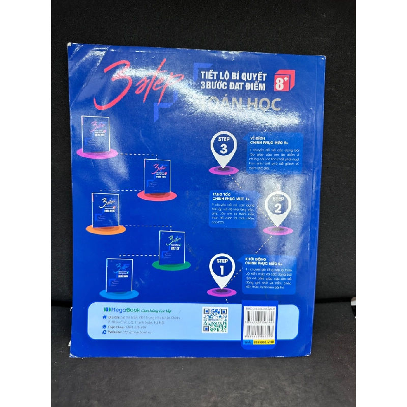3 Step, Tiết Lộ Bí Quyết 3 Bước Đạt Điểm 8+ Toán Học - Nguyễn Xuân Nam, Mới 80%, 2021 SBM2407 450581