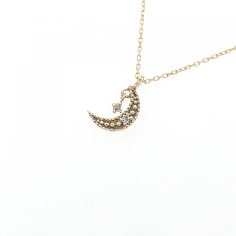 K10YG Mặt dây chuyền kim cương hình trăng 0.01CT - Hàng hiệu Chính hãng 857587