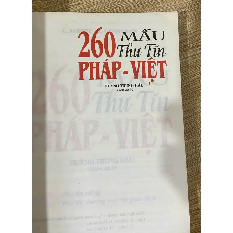 260 mẫu thư tín Pháp - Viêt 1010827