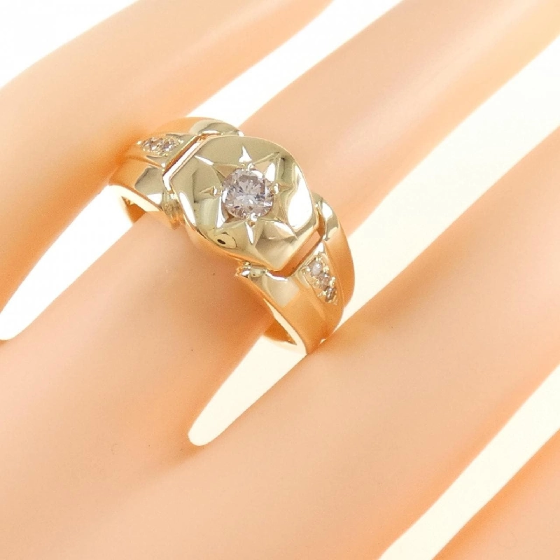 Nhẫn kim cương K18YG 667227