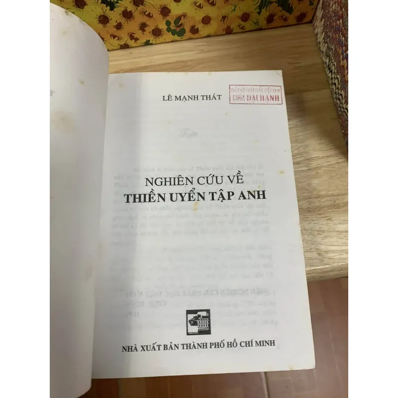 Nghiên Cứu Về Thiền Uyển Tập Anh - Lê Mạnh Thát 760482