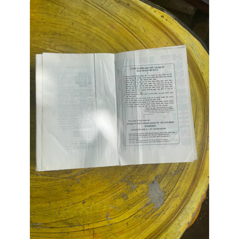 TỪ ĐIỂN ANH - VIỆT ENGLISH- VIETNAMESE DICTIONARY 1995 (b) 730721