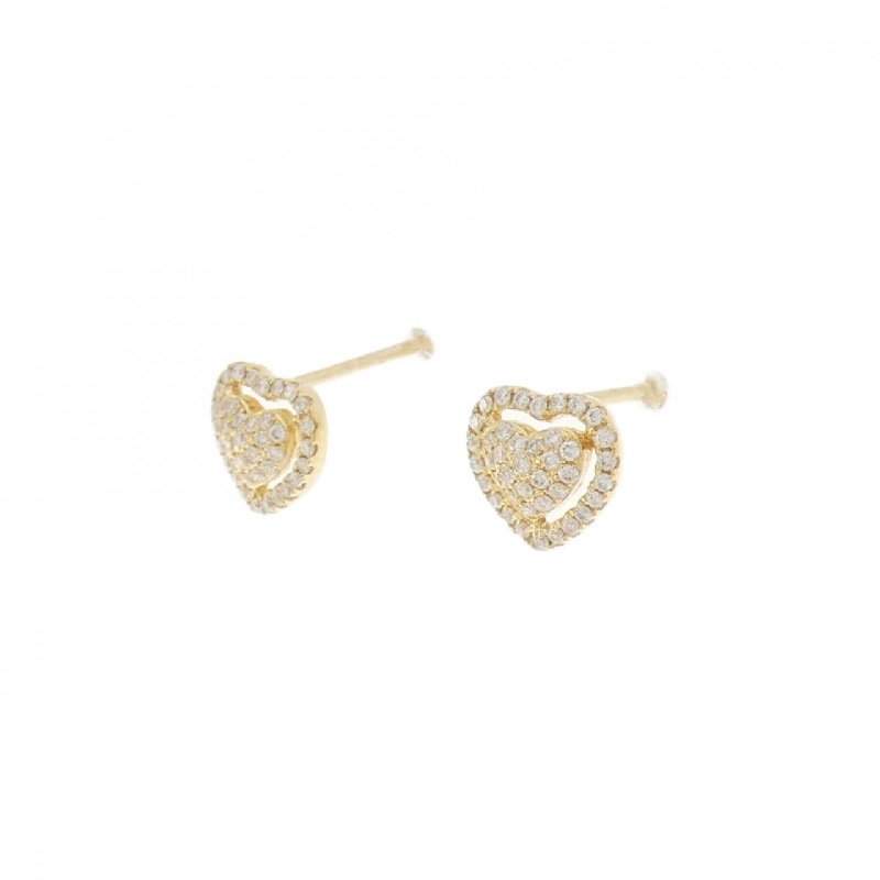 K18YG Bông tai kim cương hình trái tim 0.22CT - Hàng hiệu Chính hãng 875657