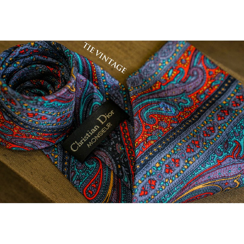 CÀ VẠT CHRISTIAN DIOR MONSIEUR / PAISLEY TIE  7541