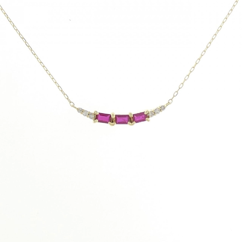 Dây chuyền ruby K18YG 0.27CT - Hàng hiệu chính hãng 864974