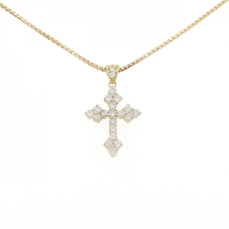 K18YG Dây chuyền kim cương chéo 1.00CT - Hàng hiệu chính hãng 846948