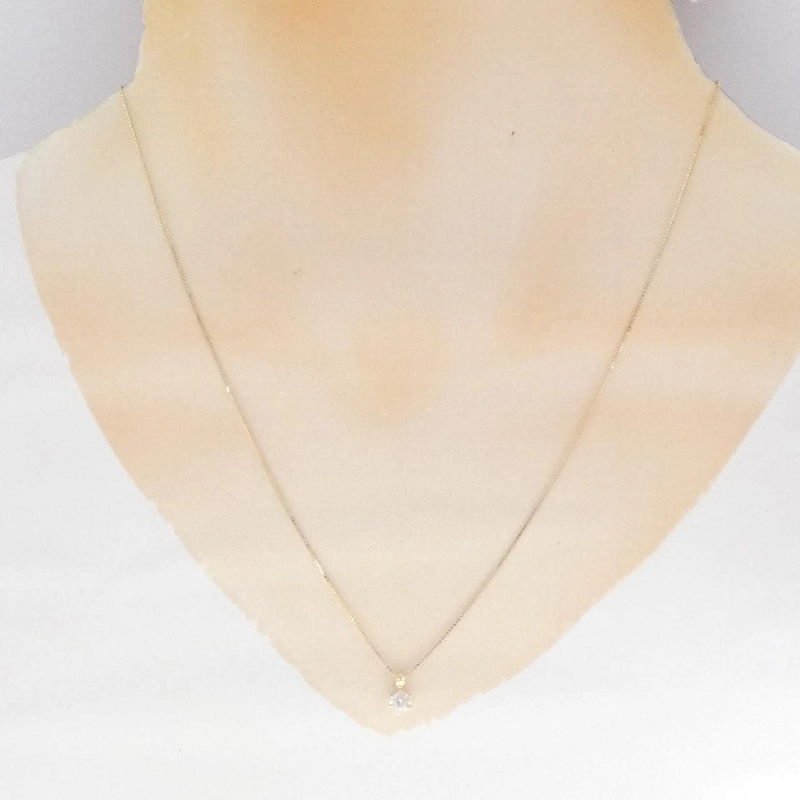 K18YG Solitaire Dây chuyền kim cương 0.20CT - Hàng hiệu Chính hãng 856977