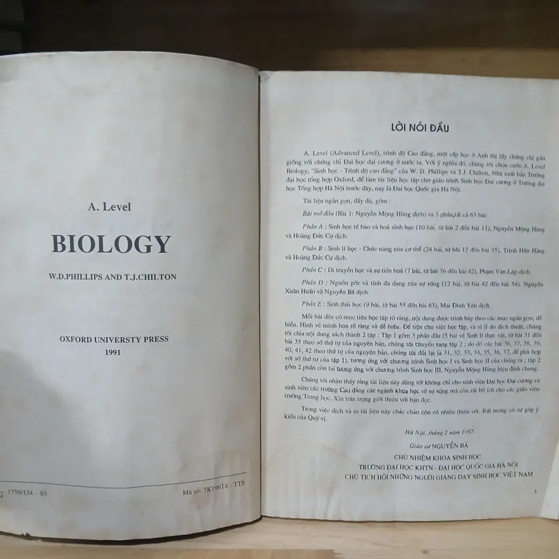Sinh Học (Bộ 2 Tập) - W.D. Phillips & T.J. Chilton 738121