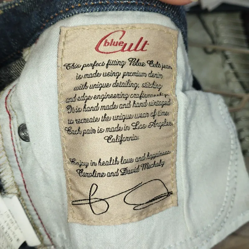 Quần short jeans vitage y2k blue cult 800593