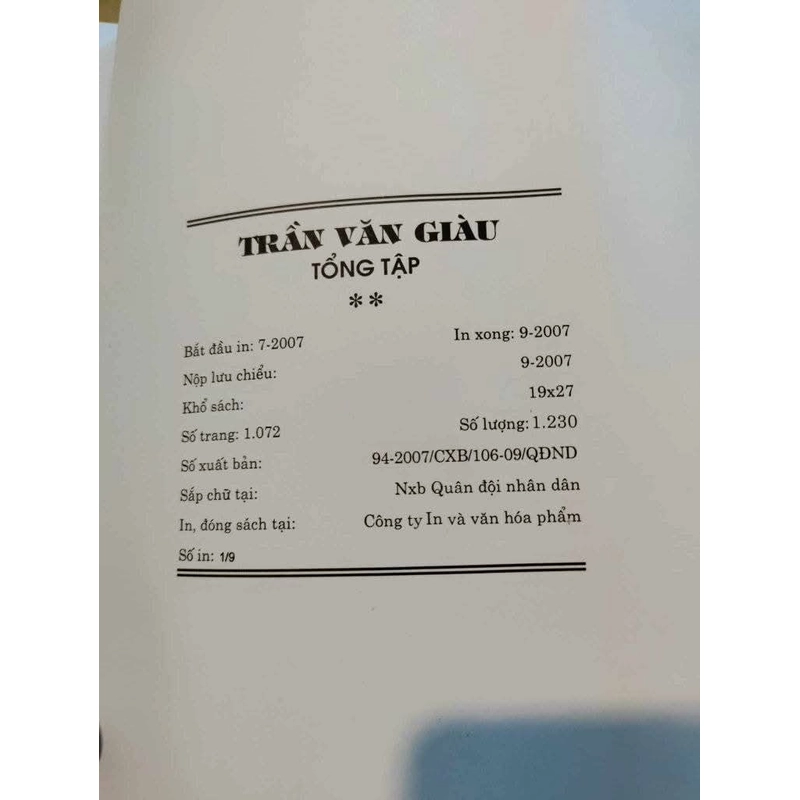 Tổng tập trần văn giầu bộ 3 cuốn 525776