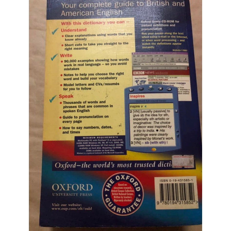 Oxford Advanced Leaner's Dictionary 306269