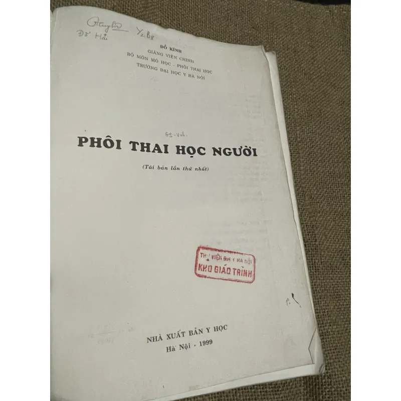 Phôi thai người học - hơn 600 trang khổ lớn- sách y  750292