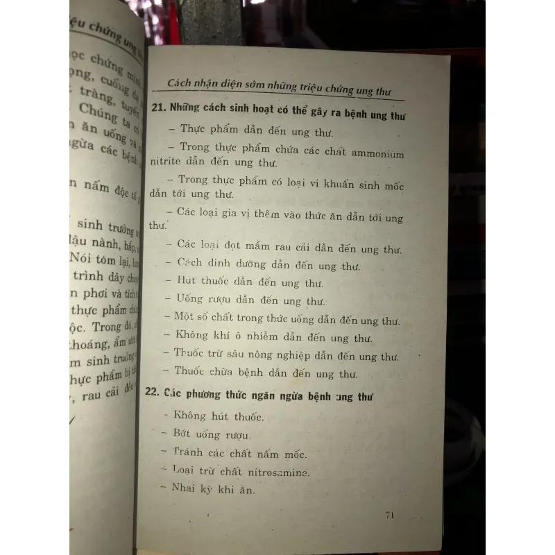 Nhận diện sớm những triệu chứng ung thư - Nguyễn Nguyên Quân 781006