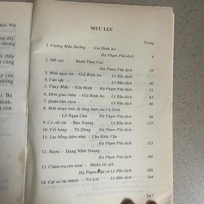 TRUYỆN NGẮN HIỆN ĐẠI TRUNG QUỐC 747170