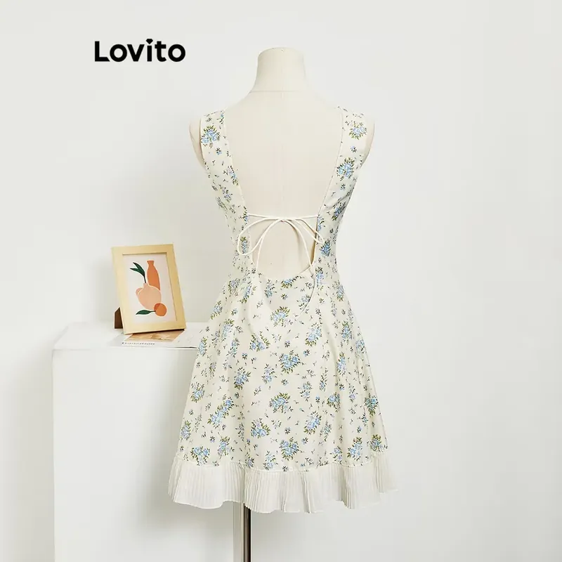 Đầm Lovito size M hở lưng mới 99% 702257