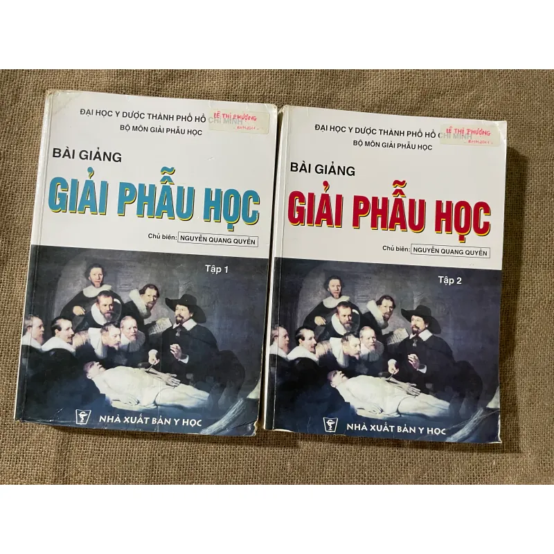 BÀI GIẢNG GIẢI PHẪU HỌC, 2 TÂP, SÁCH Y, KHỔ LỚN 573186