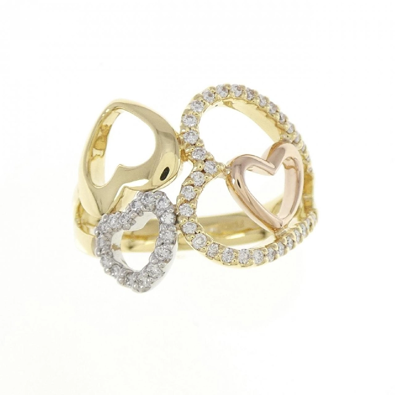 Nhẫn kim cương hình trái tim K18YG/PT/K18PG 0.30CT 668142