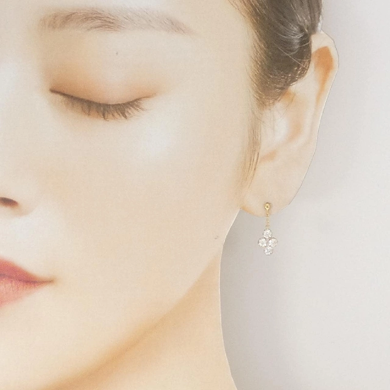 K18YG Bông tai Cubic - Hàng hiệu Chính hãng 866729