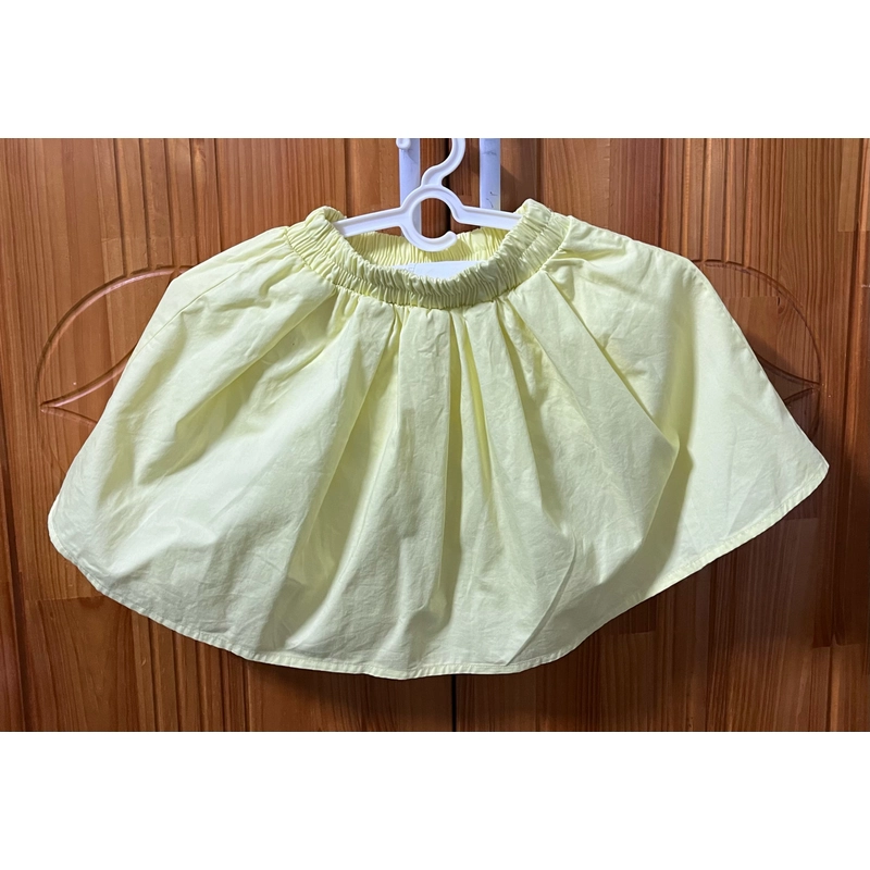 Set vest giả váy kaki vàng chanh cho bé gái size 13 521483