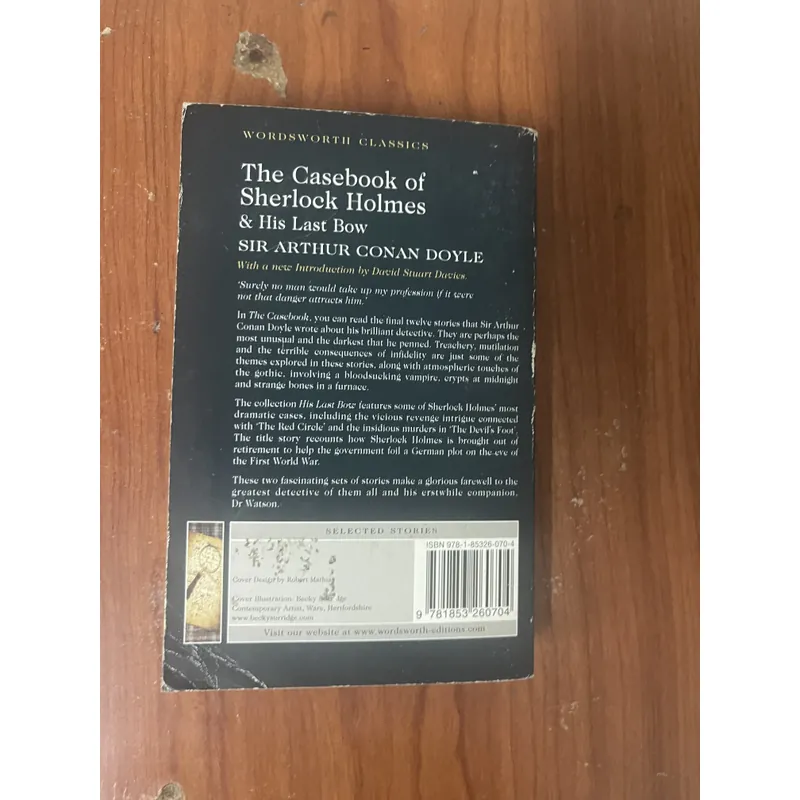 THE CASEBOOK OF SHERLOCK HOLMES and HIS LAST BROWN- SIR ARTHUR CONAN DOYLE 598736