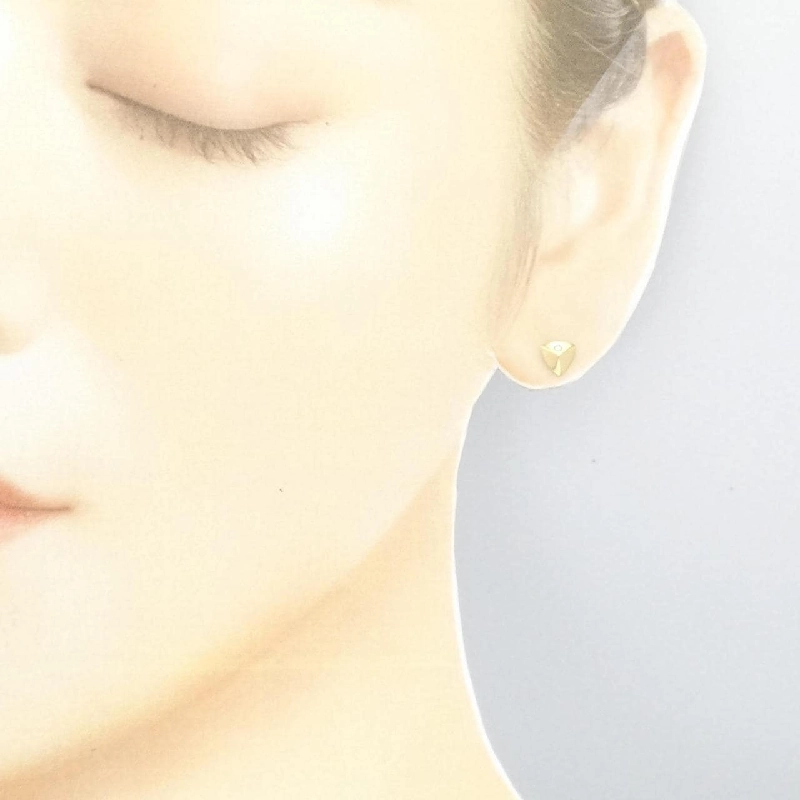 K18YG Bông tai kim cương 0.02CT - Hàng hiệu Chính hãng 873378