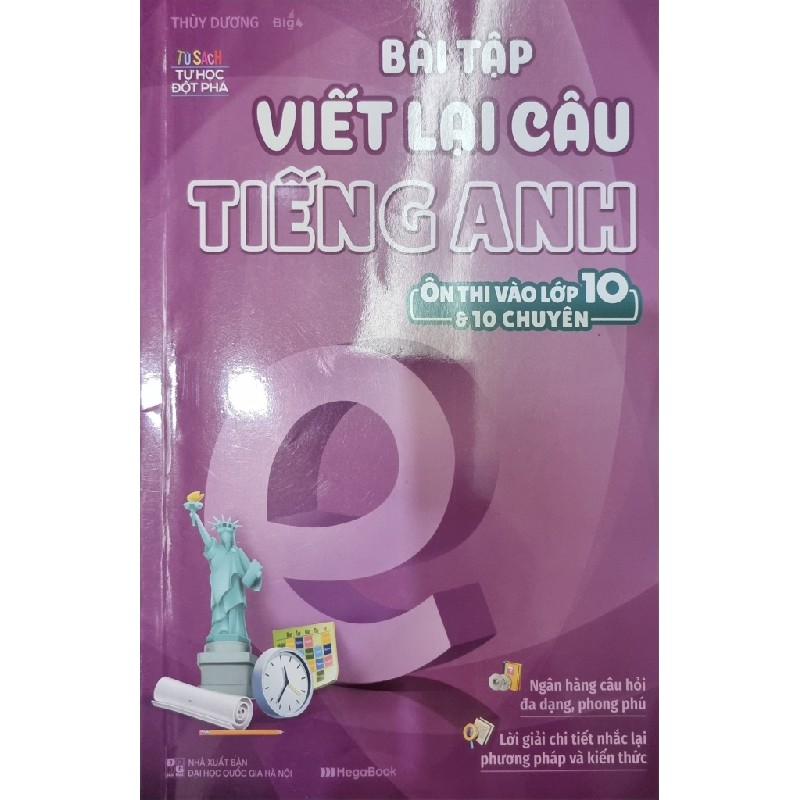 (Sách ôn thi vào 10 & 10 chuyên) Bài tập viết lại câu tiếng Anh  17576