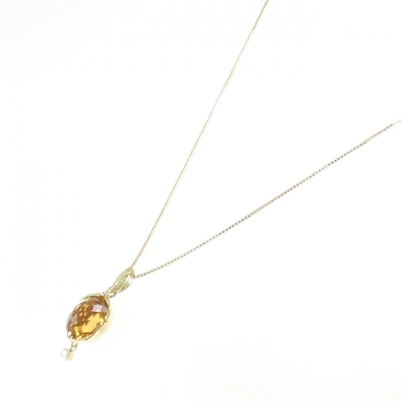 K18YG Mặt dây chuyền Citrine 3.43CT - Hàng hiệu Chính hãng 861656