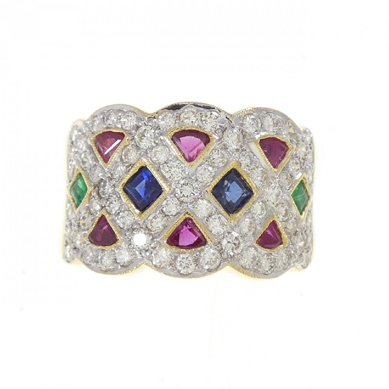 Nhẫn đá màu K18YG/K18WG - Hàng hiệu Authentic 854255