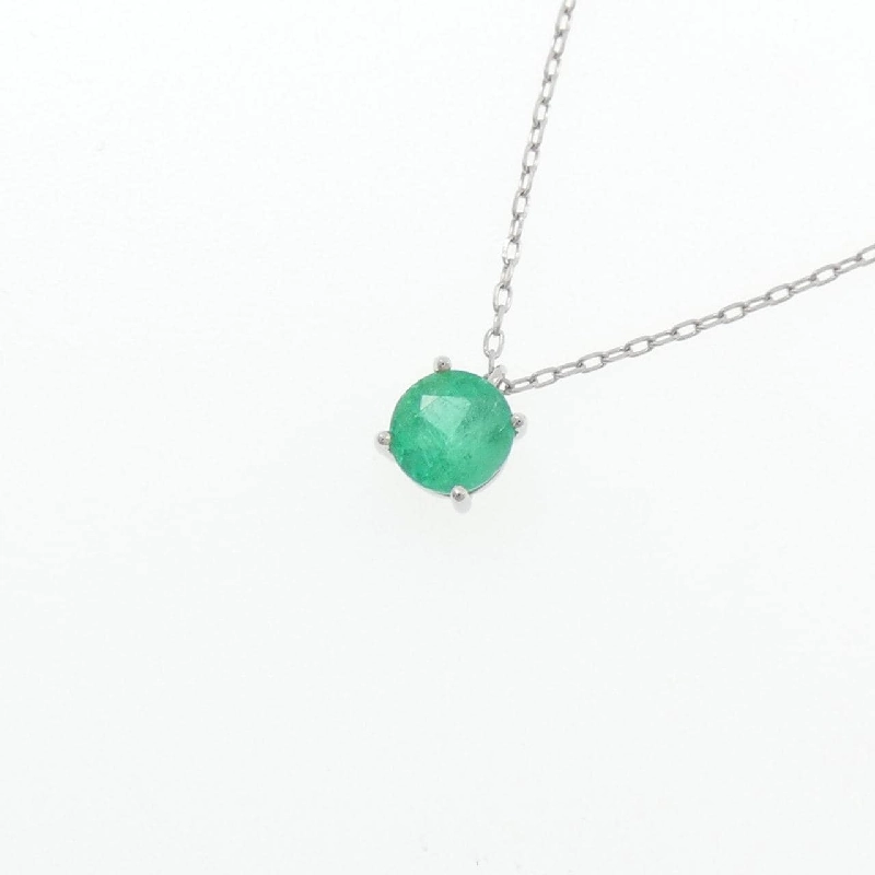 Dây chuyền ngọc lục bảo PT950 0.40CT - Hàng hiệu Authentic 857893