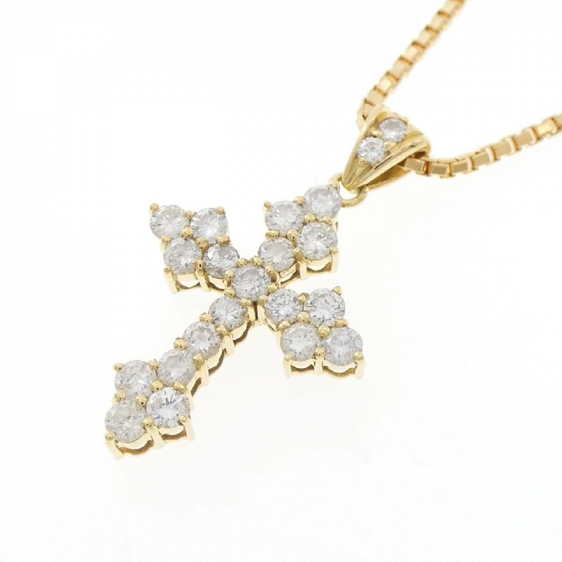 K18YG Dây chuyền kim cương chéo 1.00CT - Hàng hiệu chính hãng 846948