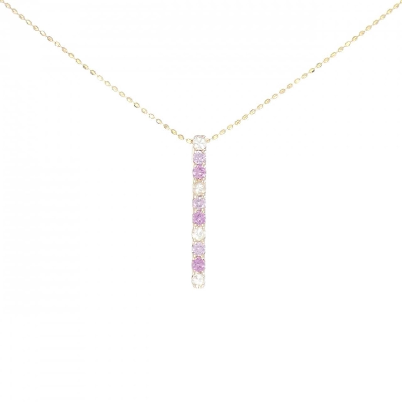 K18PG Sapphire Necklace 0.38CT - Hàng hiệu Authentic 856930