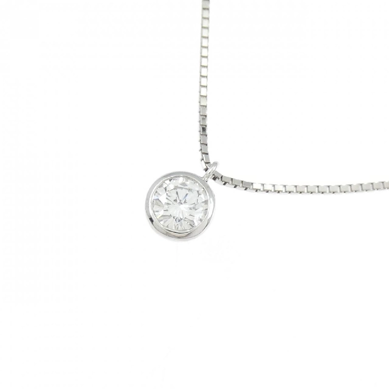 K18WG Solitaire Dây chuyền kim cương 0.20CT - Hàng hiệu Chính hãng 865555