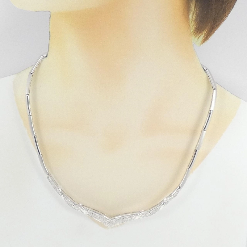 K18WG Dây chuyền kim cương 1.00CT - Hàng hiệu Chính hãng 857850