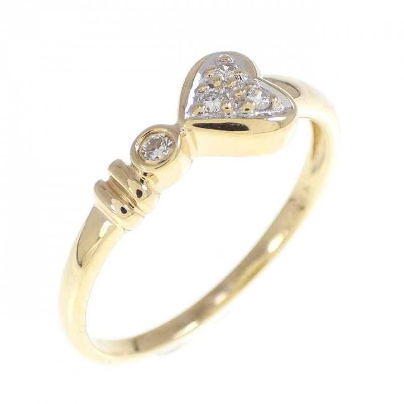 Nhẫn kim cương hình trái tim K18YG 0.05CT 669267