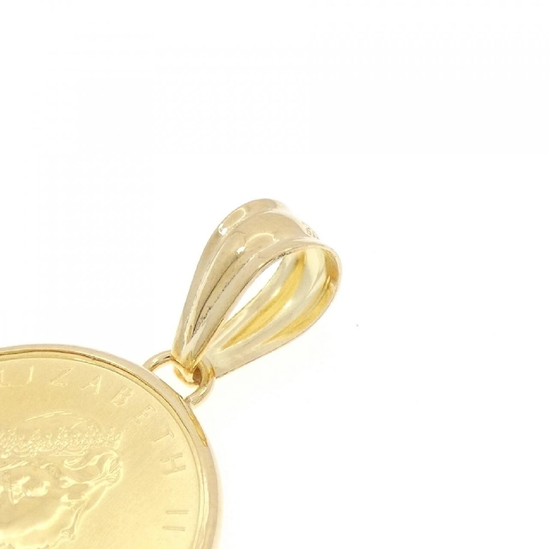 K18YG(枠) Đồng xu Mặt dây chuyền - Hàng hiệu Chính hãng 871352