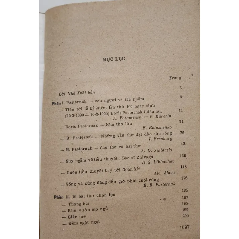 Boris Pasternak, con người và tác phẩm (bao gồm thiên tiểu thuyết Bác sĩ Zhivago) 702985