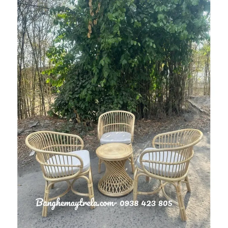 Ghế mây đơn cafe 785864