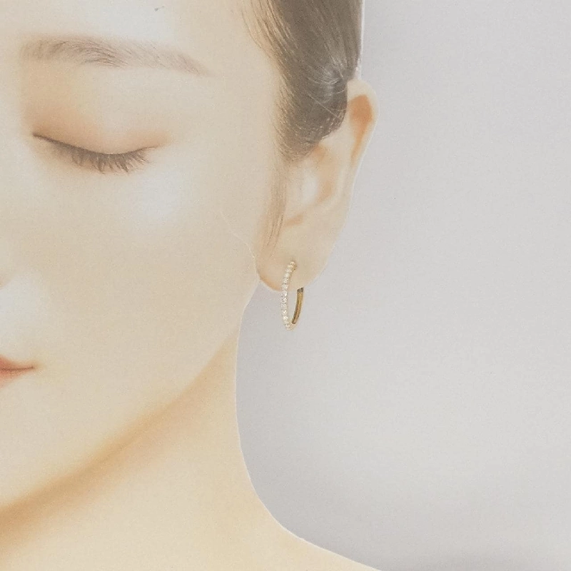 K18YG Bông tai kim cương 0.804CT - Hàng hiệu Chính hãng 873131