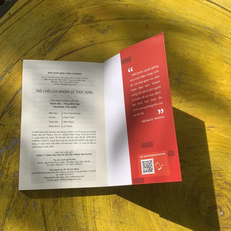 TRÒ CHƠI CỦA NHỮNG KẺ THỰC DỤNG- MICHAEL D. WATKINS 780473
