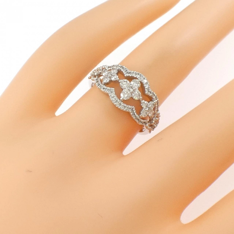 Nhẫn kim cương hoa PT900 0.50CT 667419